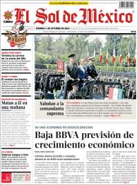 Portada de El Sol de México (México)
