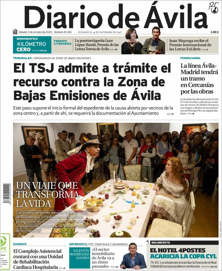 Portada de Diario de Ávila (Espa&ntilde;a)