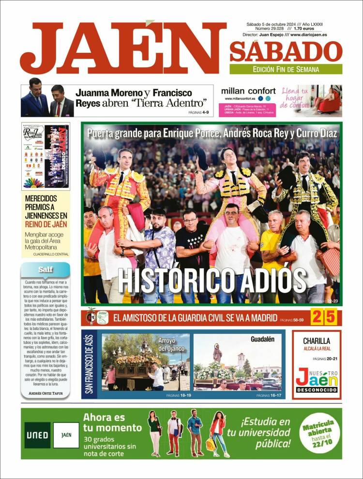 Portada de Diario Jaén (Espa&ntilde;a)