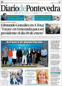 Portada de Diario de Pontevedra (Espa&ntilde;a)