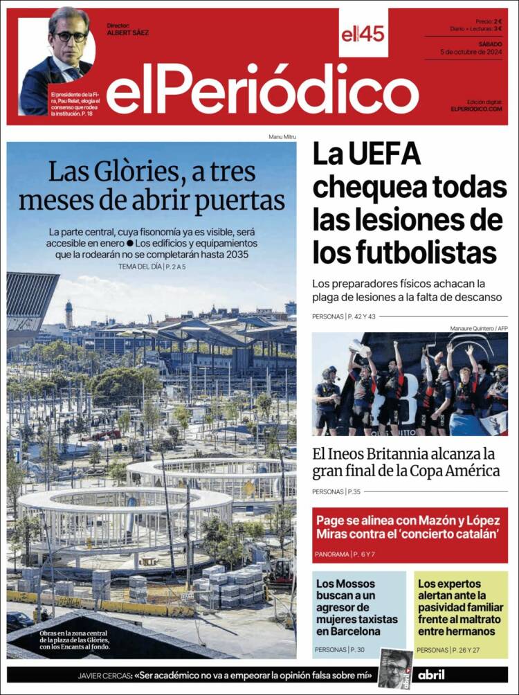 Portada de El Periódico (España)