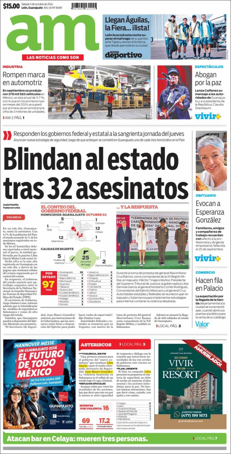 Portada de Al Día A.M. (M&eacute;xico)