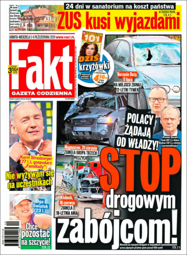 Portada de Fakt (Polonia)