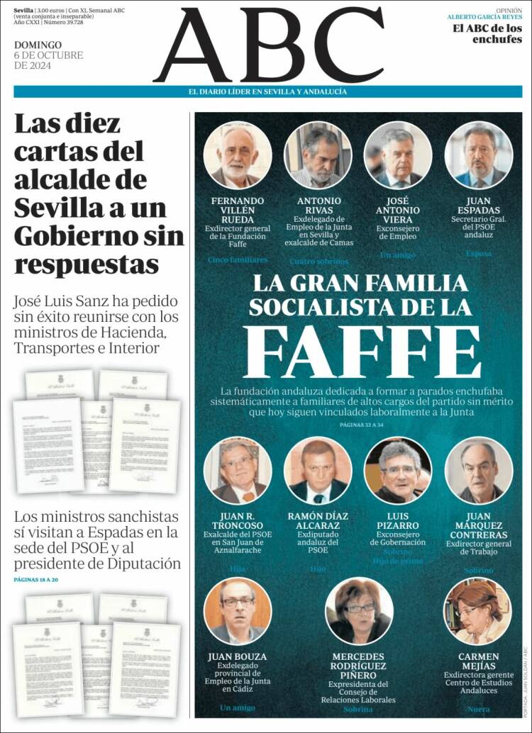 Portada de ABC - Sevilla (España)