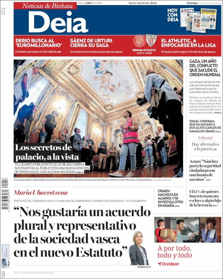 Portada de Deia (España)