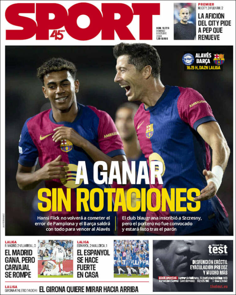 Portada de Sport (España)