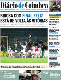 Portada de Diário de Coimbra (Portugal)