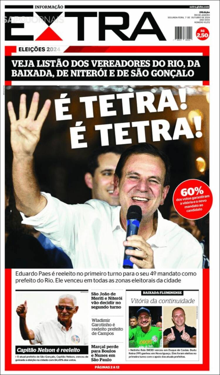 Portada de Extra (Brasil)