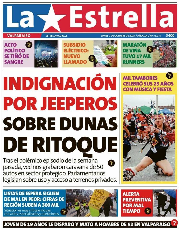 Portada de Estrella de Valparaiso (Chile)