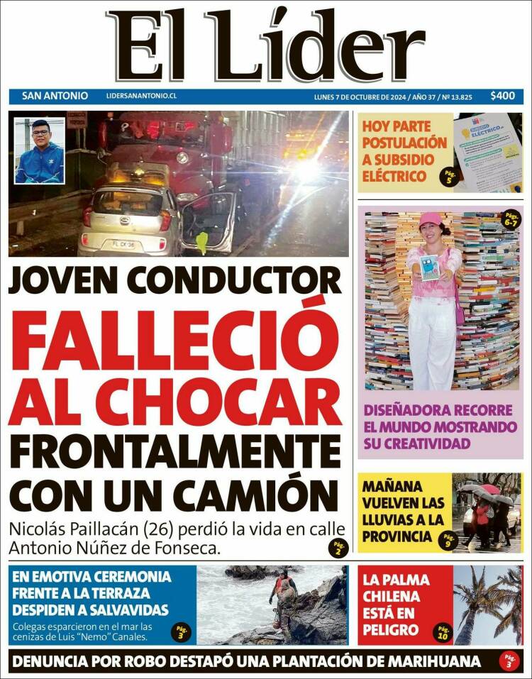 Portada de Lider de San Antonio (Chile)