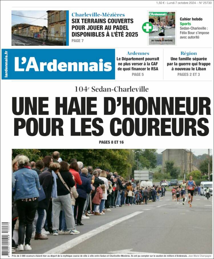 Portada de L'Ardenais (Francia)