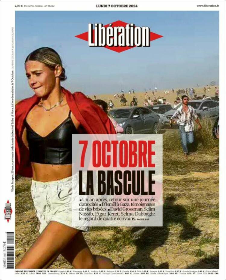 Portada de Libération (Francia)