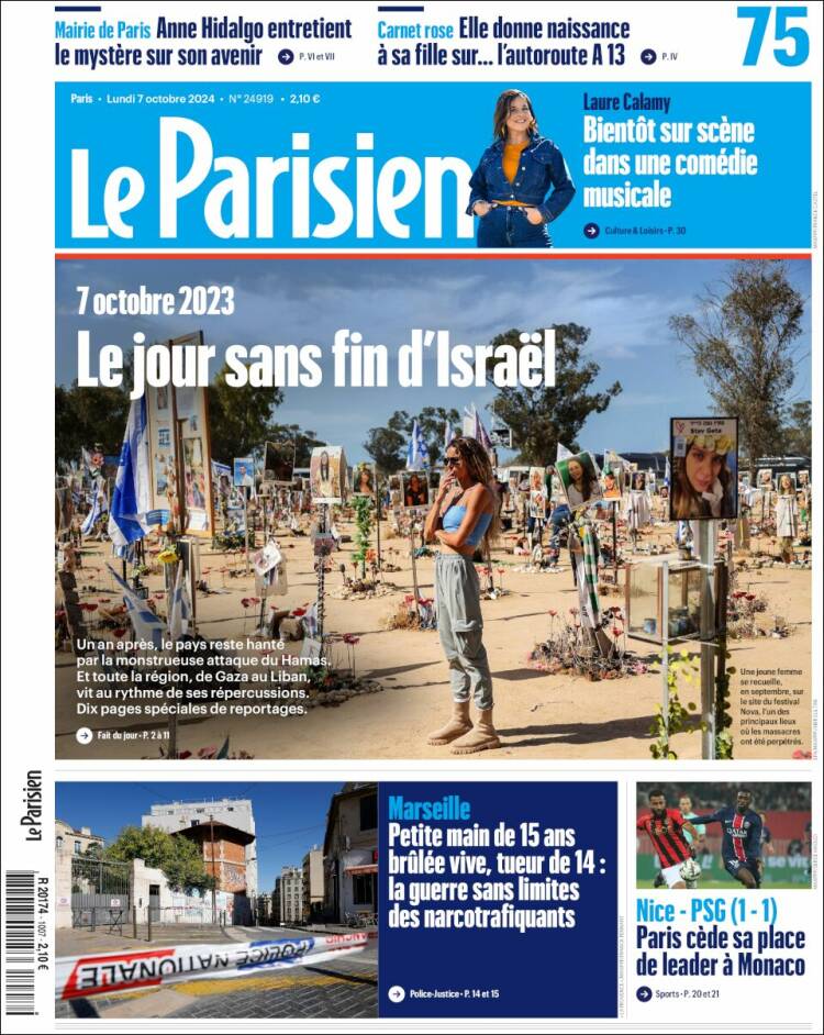 Portada de Le Parisien (Francia)