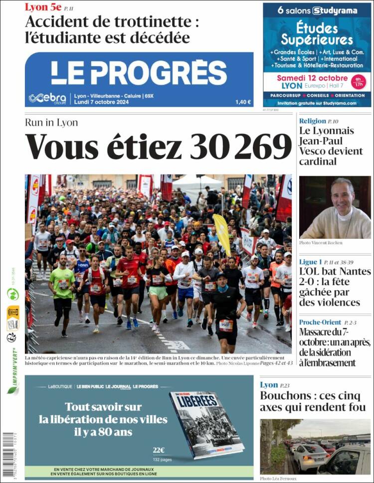 Portada de Progres de Fecamp (Francia)