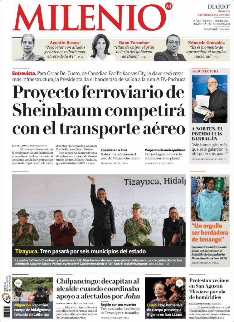 Portada de Milenio de Hidalgo (México)