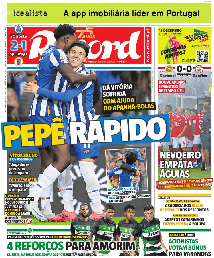 Portada de Record (Portugal)