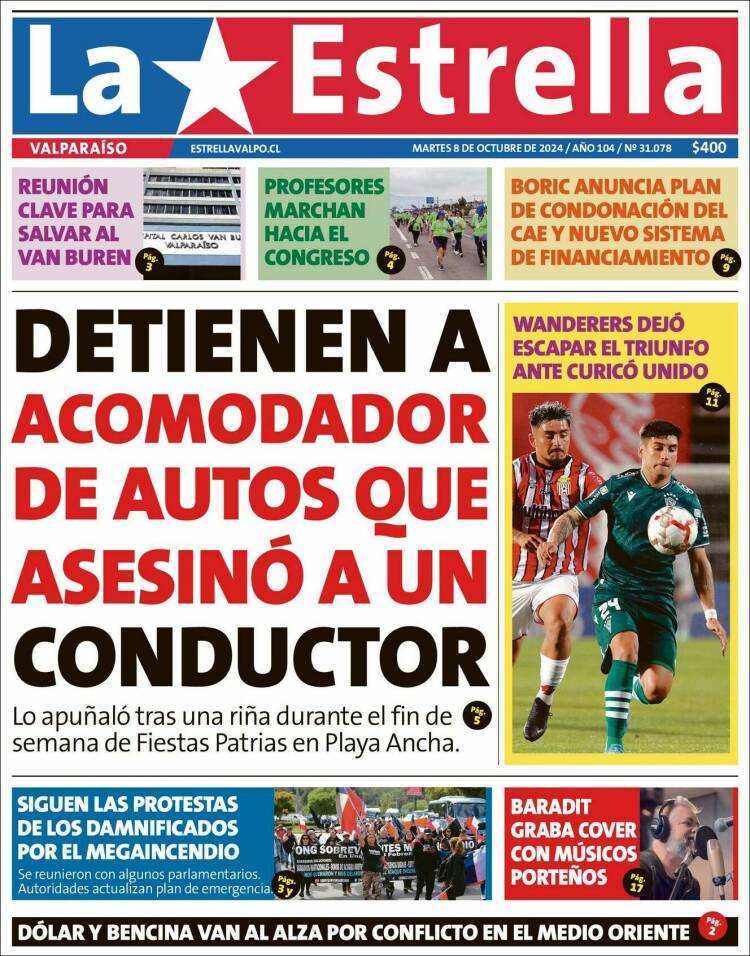 Portada de Estrella de Valparaiso (Chile)