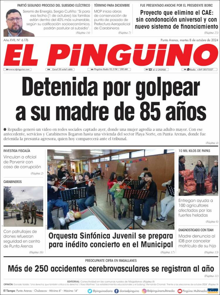 Portada de El Pingüino (Chile)