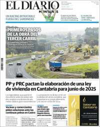 Portada de El Diario Montañés (España)