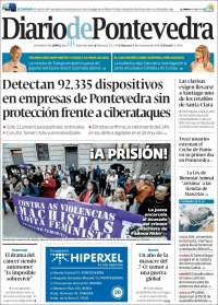 Portada de Diario de Pontevedra (España)