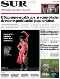 Portada de Diario el Sur (España)