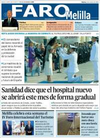 Portada de El Faro de Melilla (España)