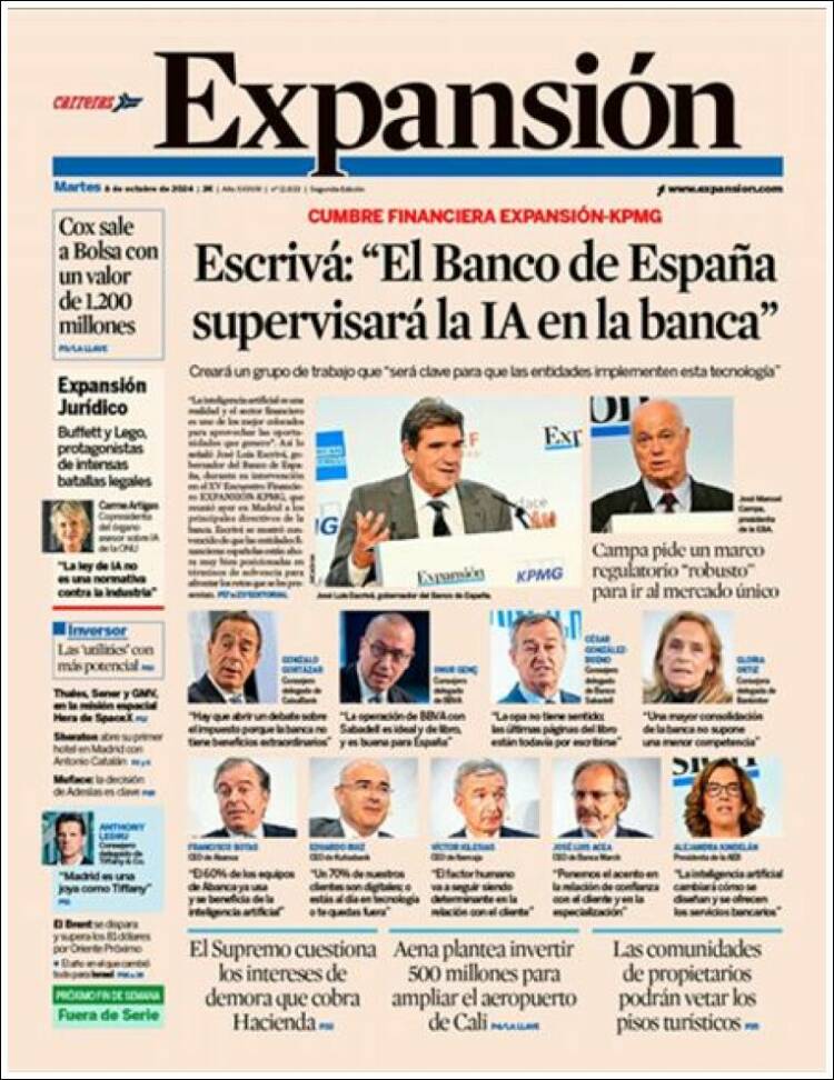 Portada de Expansión (Espa&ntilde;a)