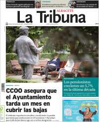 Portada de La Tribuna de Albacete (España)