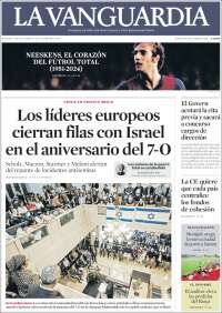 Portada de La Vanguardia (España)