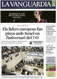 Portada de La Vanguardia (España)