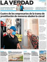 Portada de La Verdad de Cartagena (España)