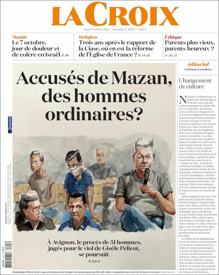 Portada de La Croix (Francia)