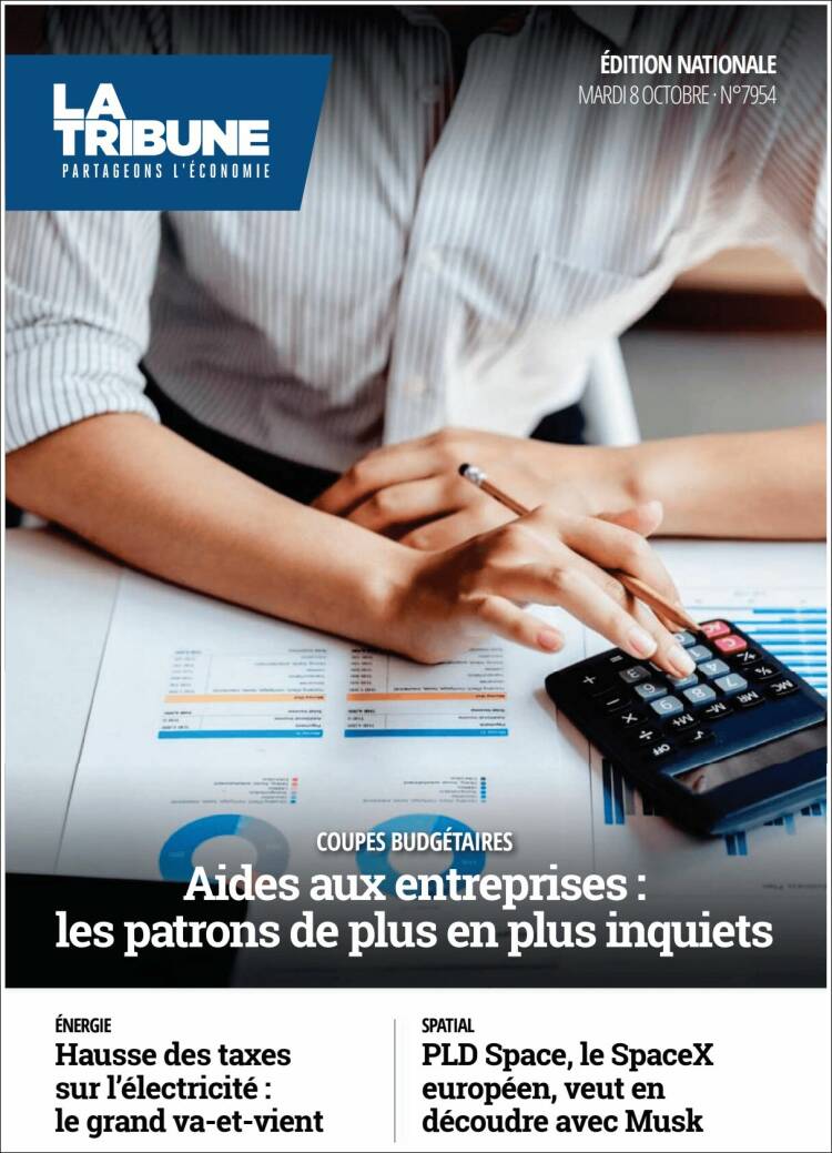 Portada de La Tribune (Francia)