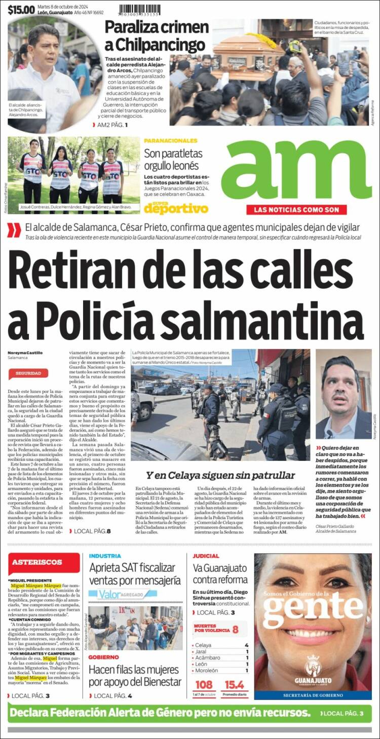 Portada de Al Día A.M. (México)