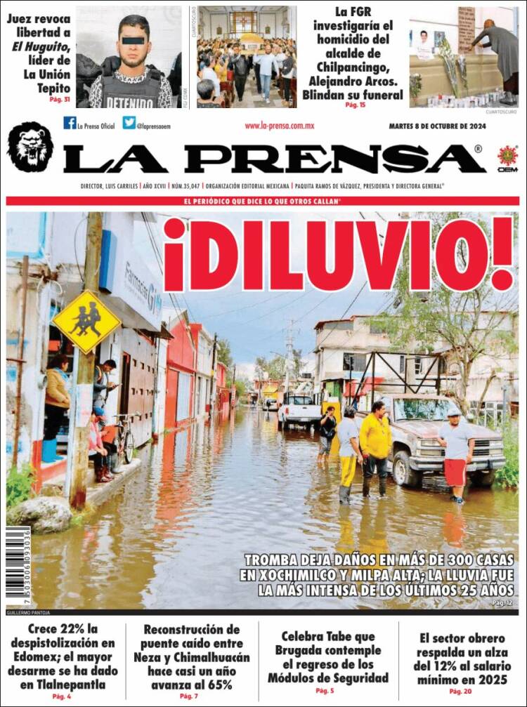 Portada de La Prensa (México)