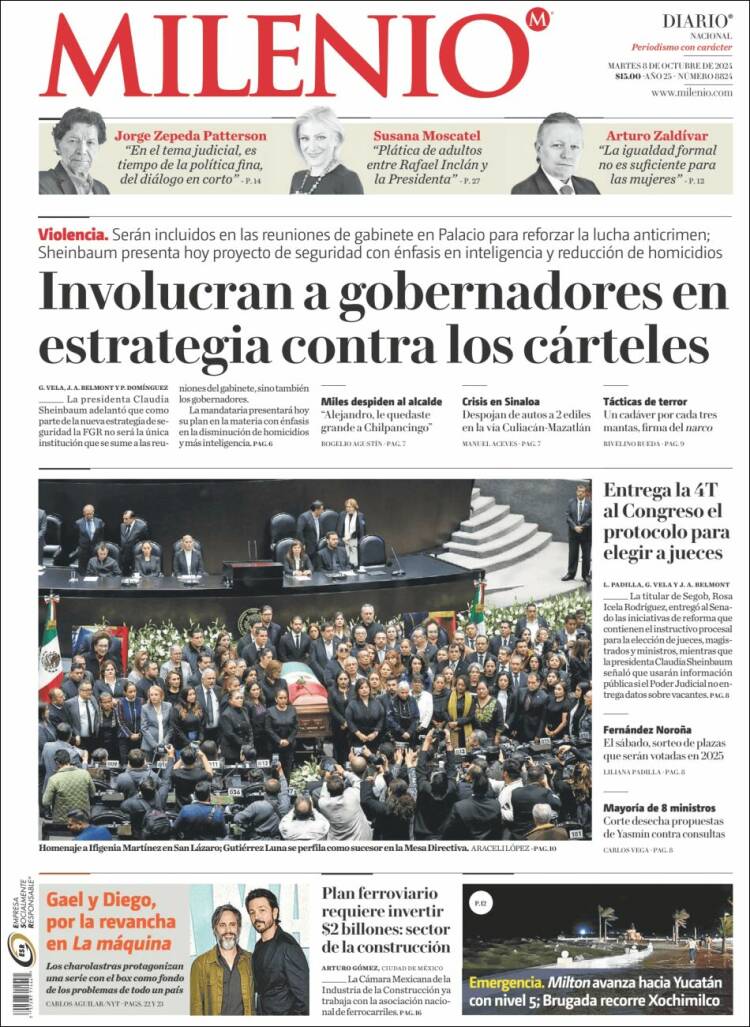 Portada de Milenio (México)