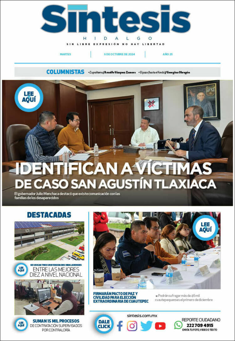 Portada de Sistesis - Hidalgo (México)