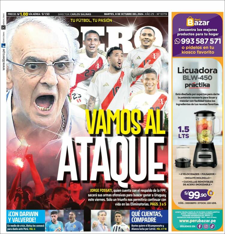 Portada de Líbero (Per&uacute;)