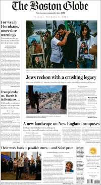 Portada de Boston Globe (USA)