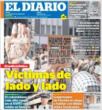 Portada de El Diario NY (USA)