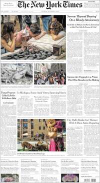 Portada de New York Times (USA)