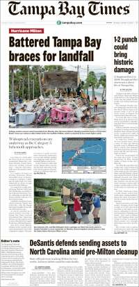 Portada de Tampa Bay Times (USA)