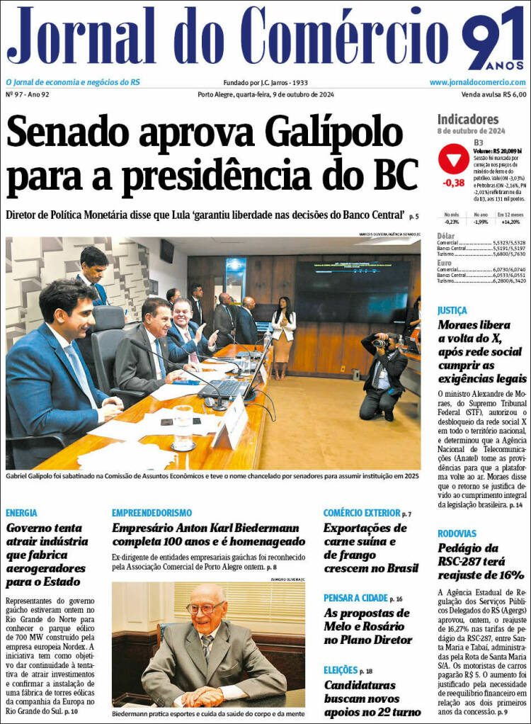 Portada de Jornal do Comércio (Brasil)