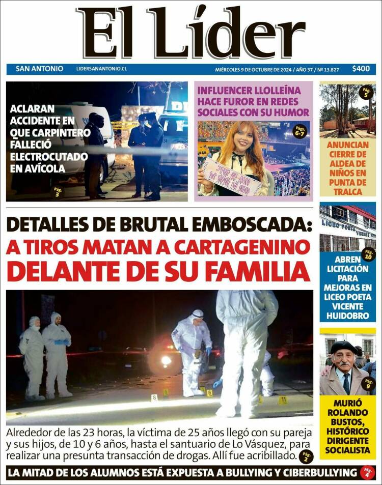 Portada de Lider de San Antonio (Chile)