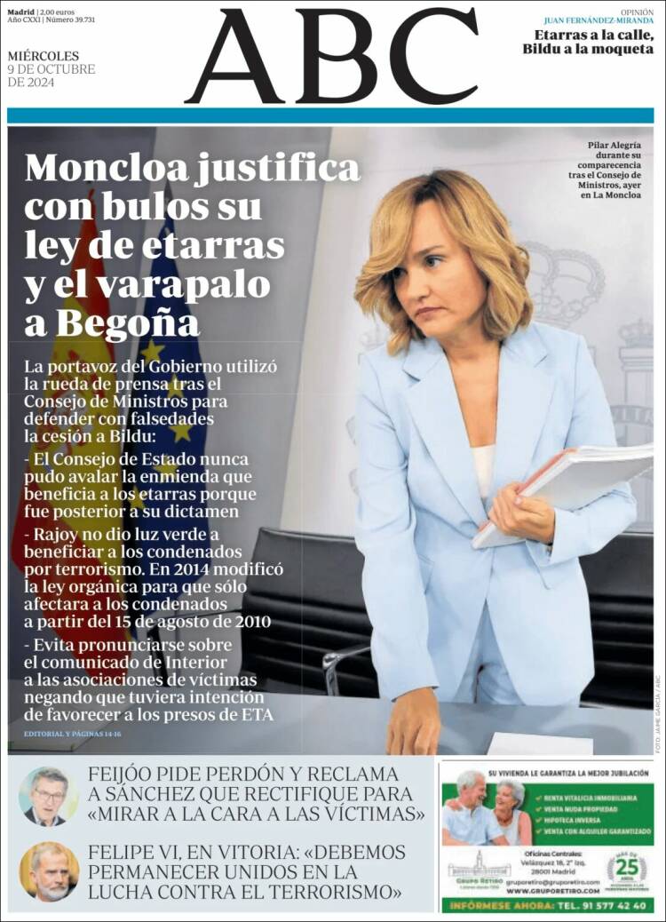 Portada de ABC (España)