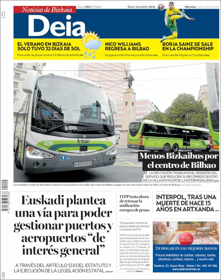 Portada de Deia (España)