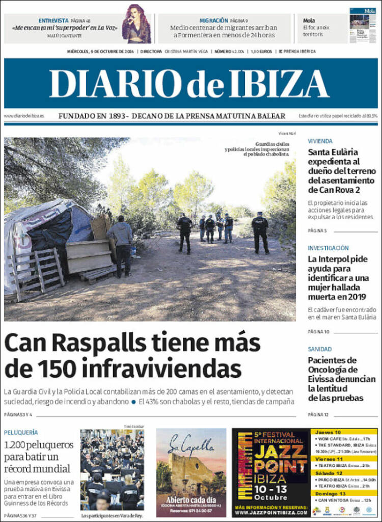 Portada de Diario de Ibiza (España)