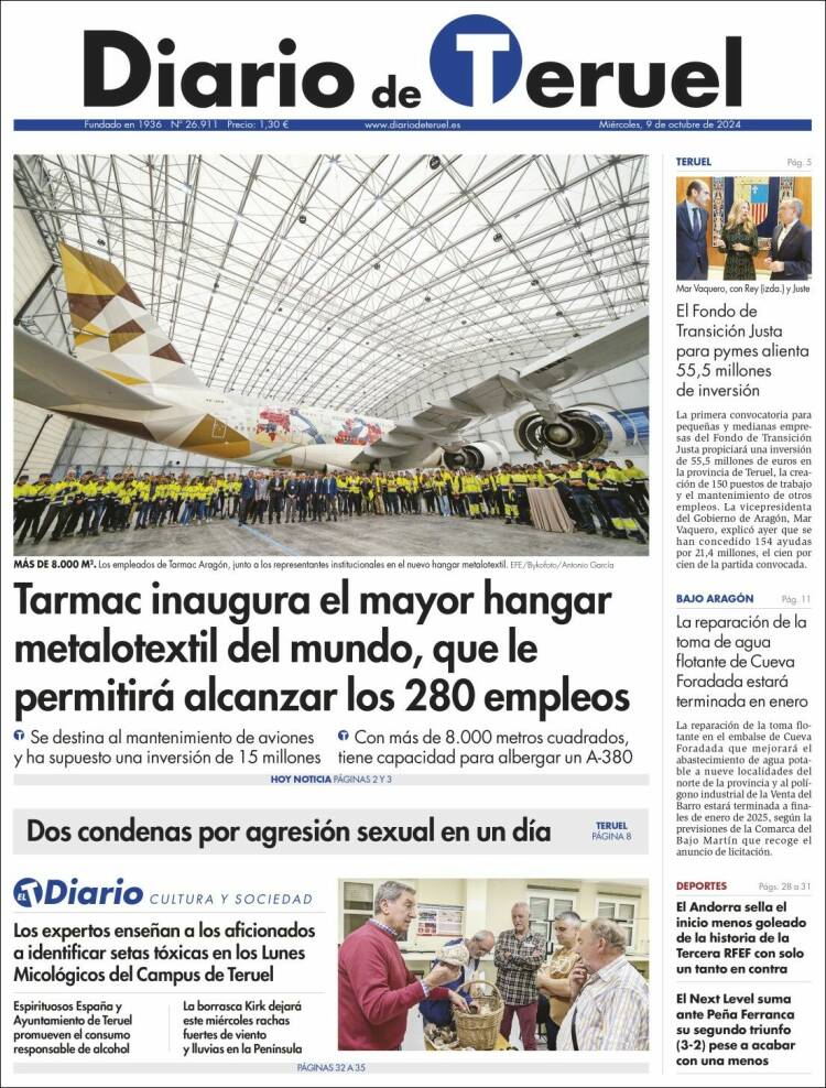 Portada de Diario de Teruel (España)
