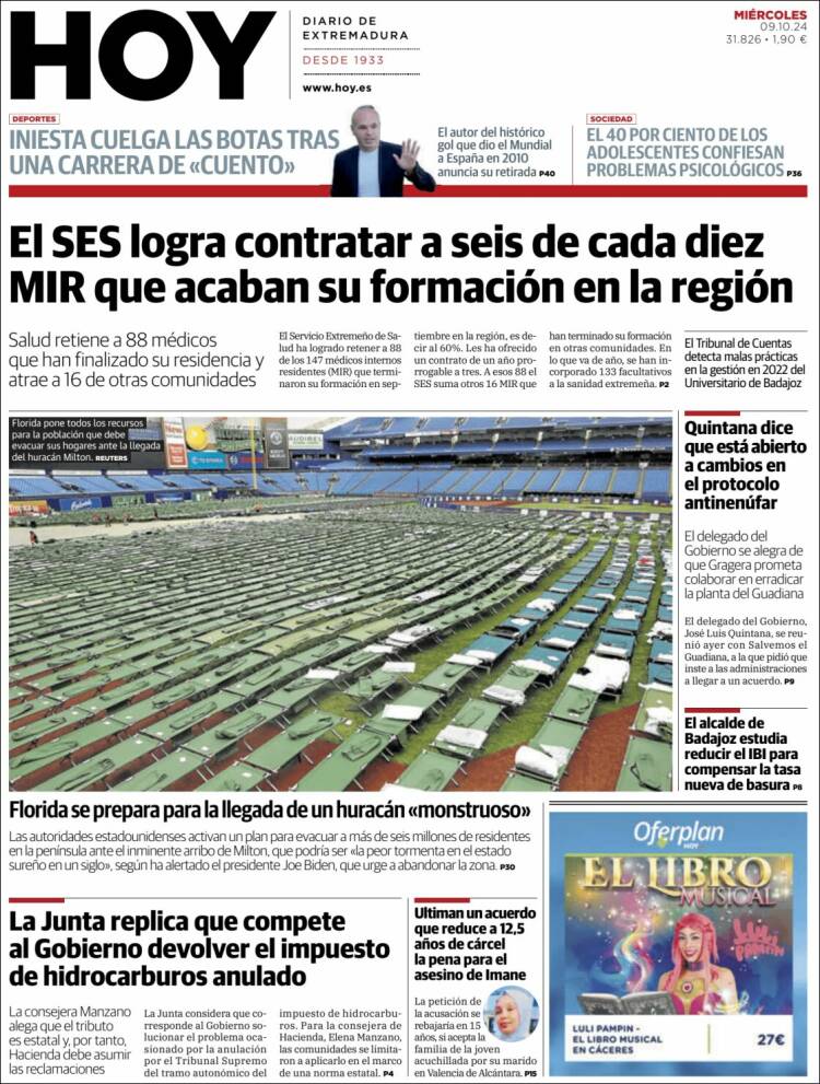 Portada de Hoy - Caceres (España)