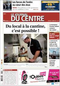 Portada de Le Journal du Centre (Francia)